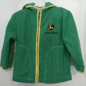 3T John Deere Hooded zip up sweatshirt